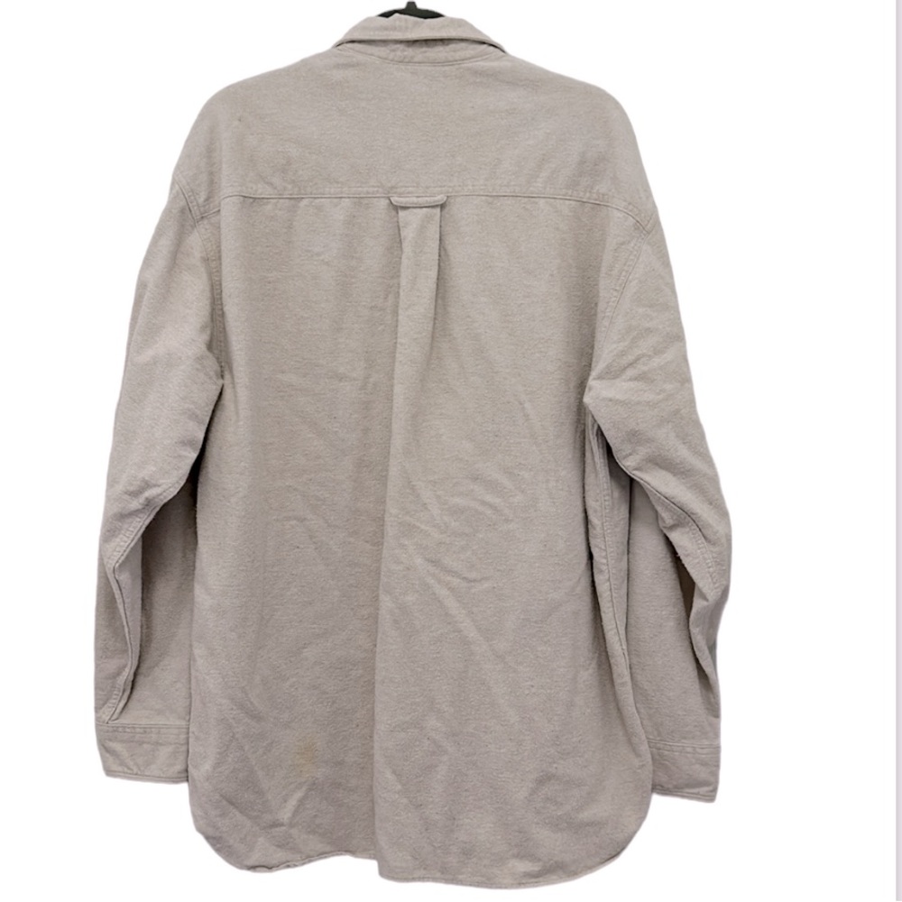 VTG Eddie Bauer Button Down Shirt Cotton Pockets Warm Casual Outdoors Men L/Tall - Picture 5 of 6
